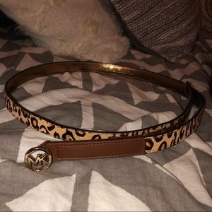 MICHAEL KORS LARGE GENUINE LEATHER BELT
